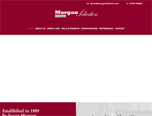 Tablet Screenshot of morgansolicitors.com